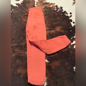 Coral sweat pants
